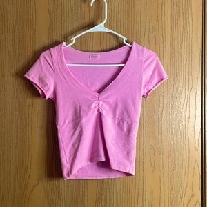 John Galt (Brandy Melville) Pink Crop Top